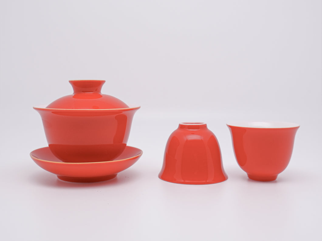 Classic Tea Set – Red